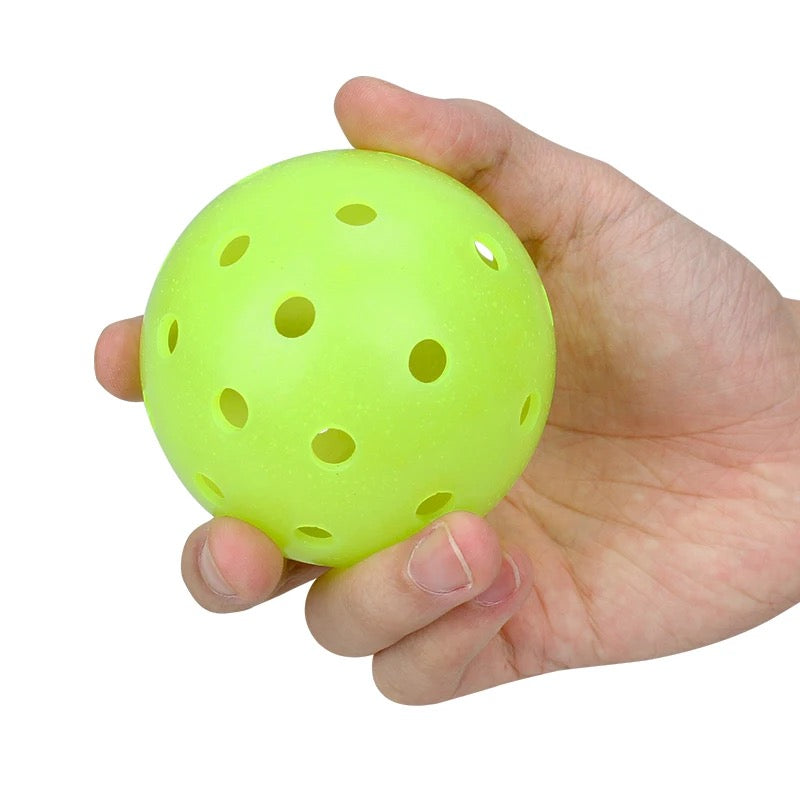 12 Pack Premium Outdoor/Indoor Pickleball Balls - USAPA Approved Competition Pickleball - 40 Hole Pickleball - Neon Green
